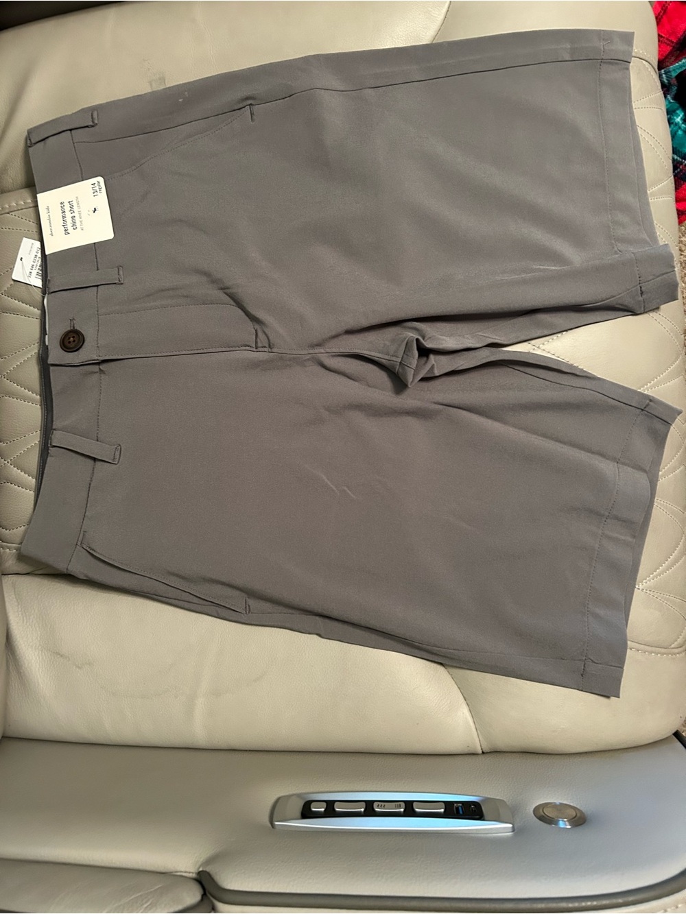 abercrombie kids Gray Performance Chino Shorts